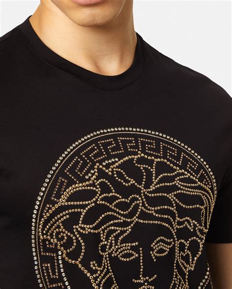 lion medusa shirt versace|versace medusa logo t shirt.